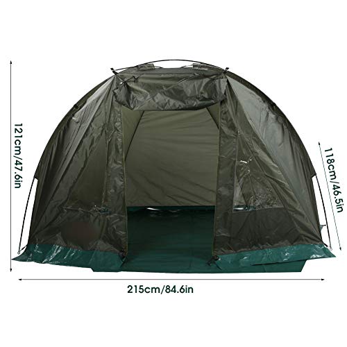 Ausla Outdoor-Angelzelt, leichtes wasserdichtes winddichtes Zelt, 1~2 Personen Zelt, 215 x 121 x 118 cm – Bild 4