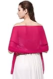 FASHION DRESS Sheer Soft Chiffon Bridal Shawl For Special Occasions (More Colors)