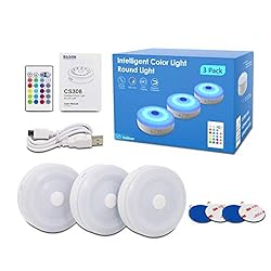 Bason Puck Lights with Remote,Under Cabinet led