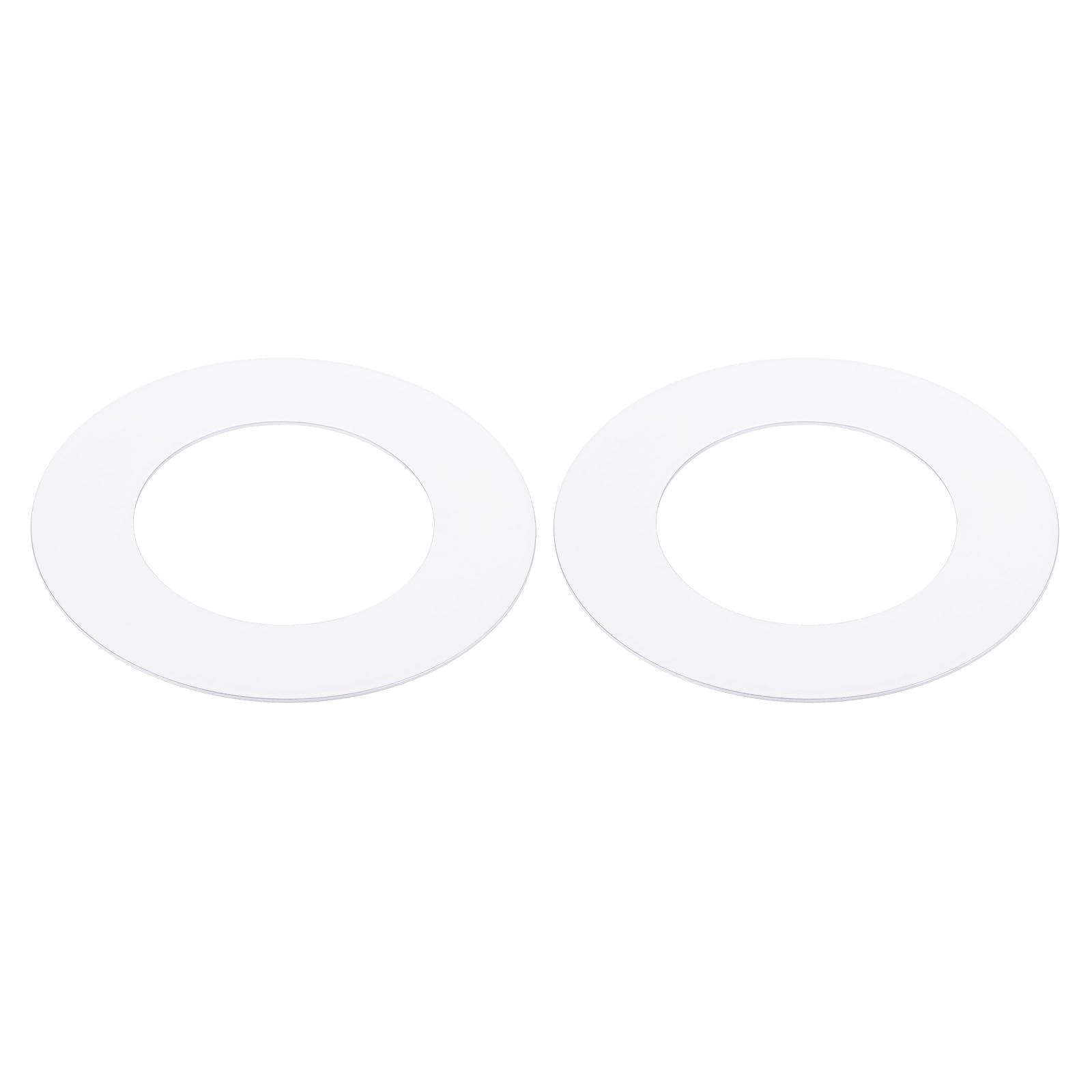 PATIKIL Metal Goof Trim Ring, 2 Pcs 2.99" OD 1.77" ID Circular Ceiling Light Trims Ring Recessed Light Cover Ring for Recessed Can Downlight, White