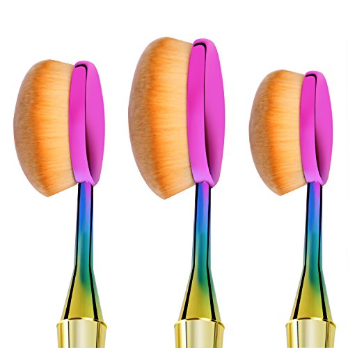 Oval Brushes,Face Makeup Brushes Oval Makeup Brush Set