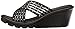 Skechers Cali Women's Promenade Star Light Wedge Sandal, Black Gem, 8 M US
