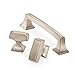 Amerock | Cabinet Pull | Satin Nickel | 3-3/4 inch (96 mm) Center to Center | Mulholland | 1 Pack | Drawer Pull | Drawer Handle | Cabinet Hardware