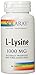 SOLARAY L Lysine - Free-Form Essential Amino Acid - Immune Support Supplement with 1000mg L-Lysine, 1000mg Vitamin C and 25mg Chelated Zinc - Lab Verified, 60-Day Guarantee, 30 Servings, 90 Tablets