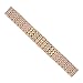 Diamante Watch Band for Fossil Q Venture, 18MM Crystal Rhinestone Diamond Stainless Watch Band for Q Venture and MK Sofie/Access Runway,Rose Gold