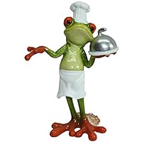 U Bargain Mall Glazed Chef Frog Figurine