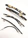 4 Pack 4 Inches Elegant Automatic Hair Clip Long and Thin Handmade Celluloid Onyx Hair Clip Barrette Ponytail Holders for Women Girls