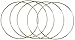 Darice Metal Ring Gold 3 inches (6-Pack) 1716