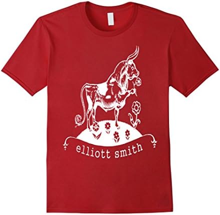 Mens Elliott smith Tshirt Small Cranberry