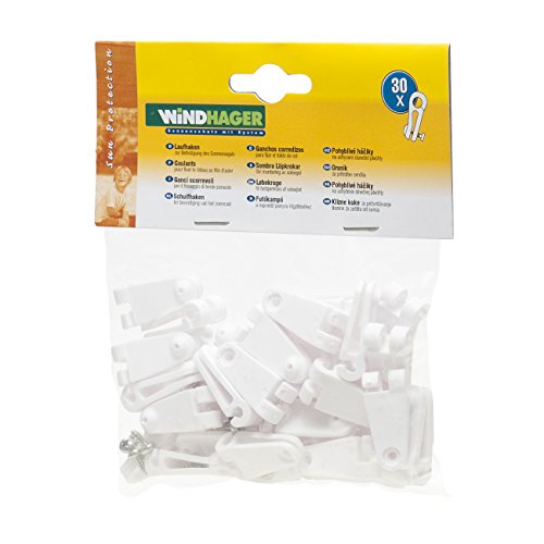Windhager 10701 Laufhaken, Zubehör für Seilspannmarkise/Sonnensegel, Stück:60 Stück – Bild 3