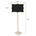 KIWISUNNY Irregular Mini Blackboard Chalkboard Wooden Message Board Holder with stand for Party wedding table Number/place card setting decoration,set of 10