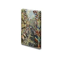 The Rue Montorgueil in Paris. Celebration of June 30, 1878 by Claude Monet - Canvas Print Wall Art - 12" x 18"