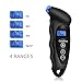 Cooolbuy 150 PSI Digital Tire Pressure Gauge 4 Settings with Non-Slip Grip and Backlit LCD-Button Cells,Tire Valve Caps,Carry Bag Included (Black-1 Pack)