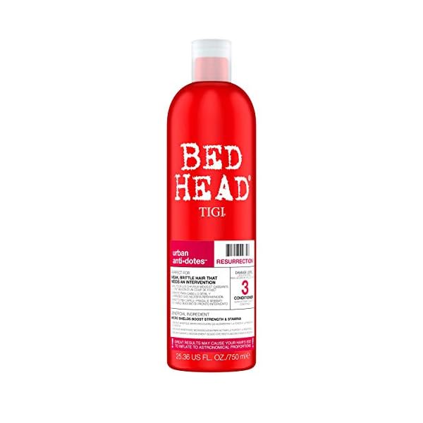 Bed Head by TIGI Resurrection Shampoo and Conditioner for Dry Damaged Hair, 2x750 ml