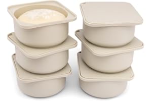 babadoh Pizza Making Accessories | Pizza Dough Proofing Containers with Lids | Stackable Dough Trays | The Perfect Pizza (Dough, Original (make 12" Pizzas))