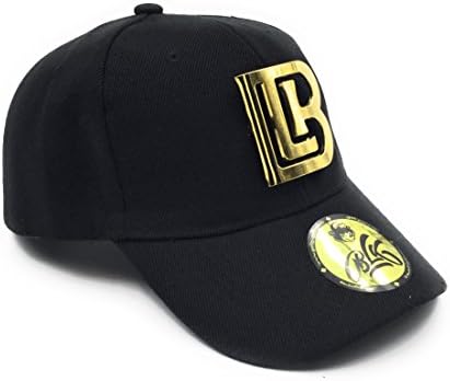 Gold Supreme : 24k Gold Monogram Dad Hat - Black