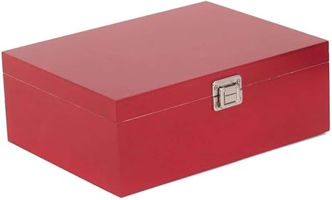 Red Hamper 36cm Caja de Almacenamiento de Madera roja: Amazon.es: Hogar