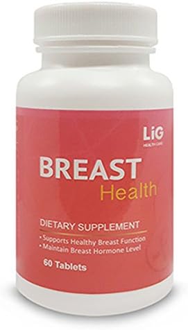 LIG Breast Health-Natural Herbal with Nodules and Cysts Relief Supplement-Anti-inflammtoty & Anti-oxidant Tablets-Balance Hormone Level and Maintain Breast Gland Function