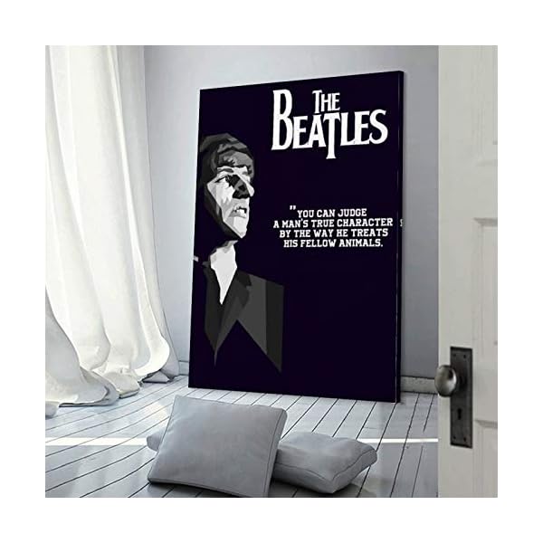 Xydq Poster Sur Toile Avec Citations Des Beatles Art Mural Decoration Moderne Pour Chambre De Famille 50 X 75 Cm Yellow Sub Net