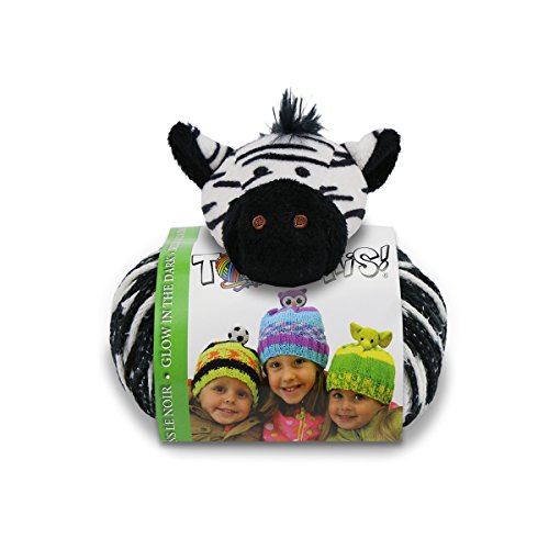 Dmc top this glow in the dark zebra yarn kit