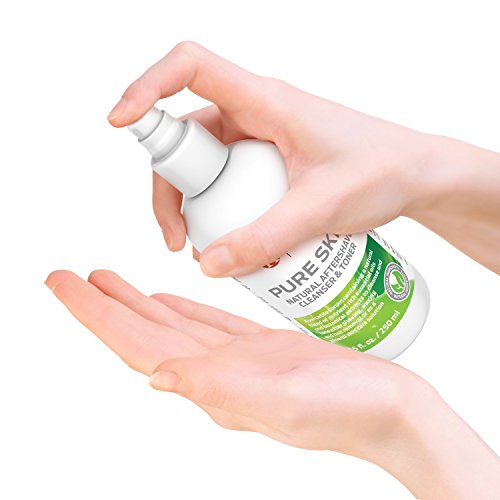 Kerah Lane Pure Skin - Natural Toner & Cleanser for Treatment of Ingrown Hairs, Acne & Razor Bumps. Use After Shaving, Waxing & Hair Removal or as a General Skin Care Solution for Women & Men 8.45oz