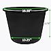 CaliPots 5-Pack 10 Gallon Premium Black Plastic Nursery Plant Container Garden Planter Pots (10 Gallon)