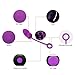 Odeco USB Rechargeable Wireless Remote Control Vibrating Silicone Bullet Egg LED Light 7-Frequency Pleasure Adult Sex Toys Vibe for Women or Couples (Purple+Black)