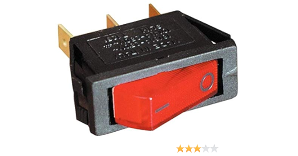 Interruptor luminoso rojo 12 V para nevera trivalente, caravana ...
