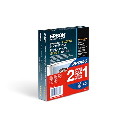 EPSON Premium glossy photo paper inkjet 255g/m2 (A6 paper 100x150mm) 2x40 sheets 1-pack