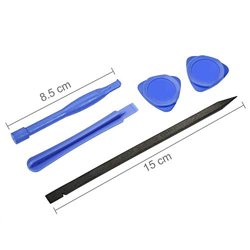15 Pieces Cell Phone Repair Tool Kit for iPhone 7 - Complete Premium Opening Pry Tool Kits with Titanium Alloy Screwdriver Set for iPhone X/8/8 Plus,7plus, 6Plus/6S/6/5S/5/5C/4S/4/SE, iPod, iTouch
