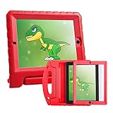 HDE Case for iPad 2 3 4 Kids Shockproof bumper Hard Cover Handle Stand with Built in Screen Protector for Apple iPad 2nd 3rd 4th Generation (Red)