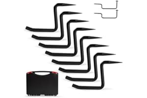 Rohseson 4 Inch Screw-in Tree Steps for Hunting 8 Pack, Self-Tapping Screw Tree Stand with Anti-Slip Knurling Pattern for Hun