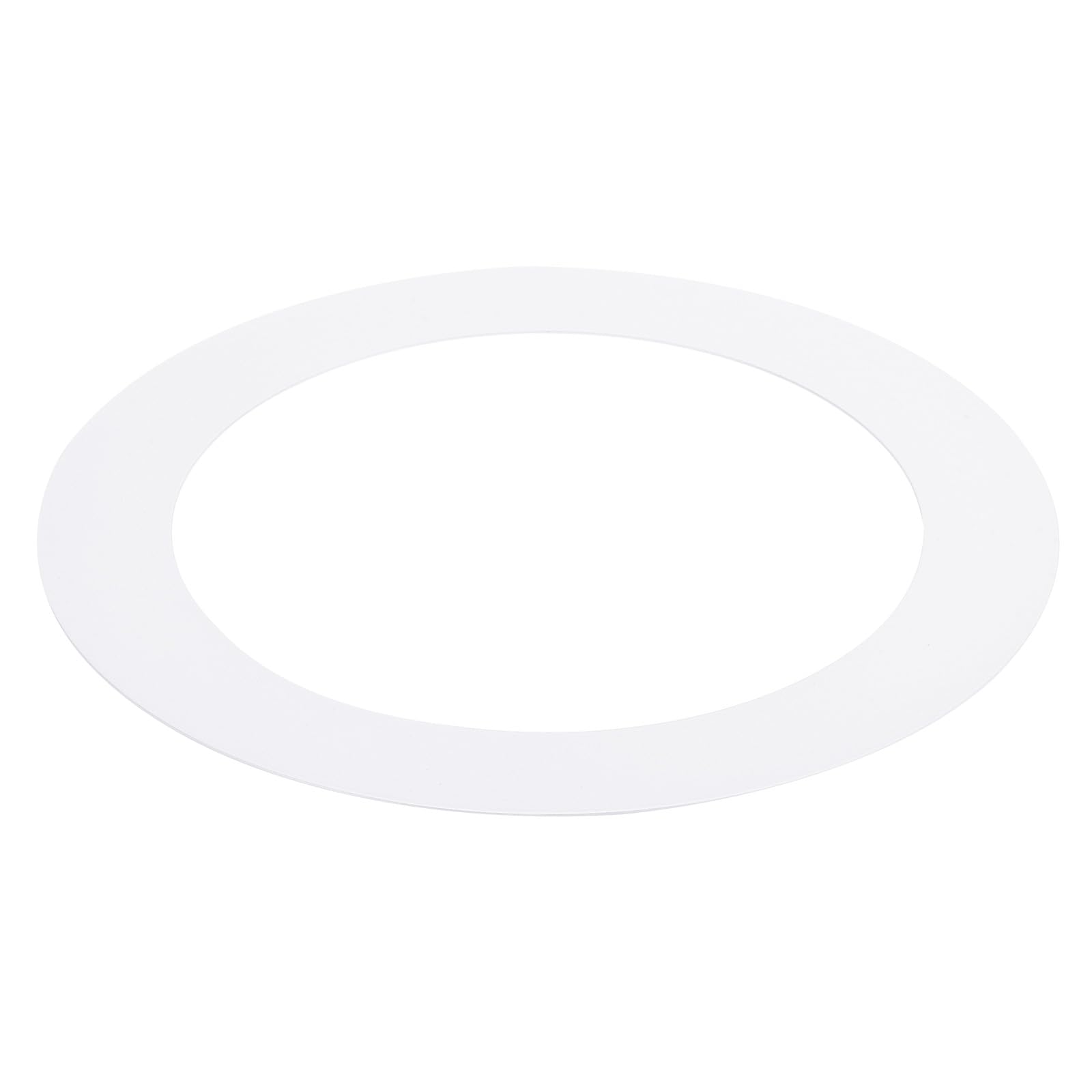 Photo 1 of PATIKIL Goof Rings for 6/8 Inch Recessed Can Lighting Down Light, 1 Pcs Metal Goof Trim Rings Cover, Outer Diameter 8.66-inch, Inner Diameter 6.29-inch, Matte Finish White, Flush Mount