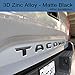 JDMCAR for Toyota Tacoma 2016 2017 2018 2019 Special 3D Zinc alloy Tailgate Insert Letters - Matte black