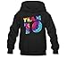 Aliensee Youth Colorful Team 10 Hoodie Sweatshirt Suitable for 10-15yr Old S Black