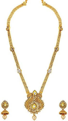 Gold Plated Jewellery Set for Women (Golden)(AG1680)