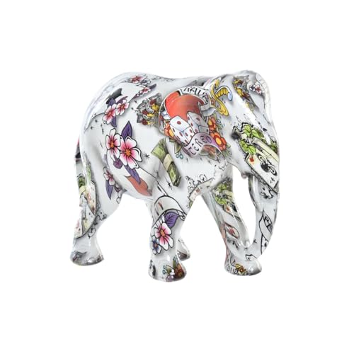 FIGURA RESINA 15X8X13 ELEFANTE BLANCO