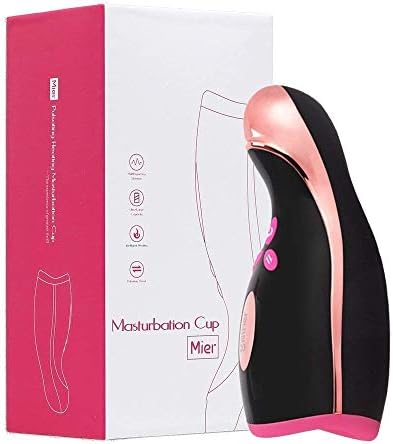 Ouiplais Rechargeable Sucking Cup for Men with 7 Vibration Modes - Waterproof Male Vibration Massage Toy - Men's Delay Trainer Mini Massage Male Mastubration (Dark)