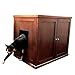 THE REFINED FELINE Cat Litter Box Enclosure Cabinet, Modern, Mahogany Brown, Adjustable Levelers, Large, Hidden Litter Cat Furniture with Drawer