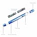 RISEMART Pen Light, Nurse Penlight Medical Reusable White Led Pen Light with Pupil Gauge Measurements for Doctor Stethoscope Healthcare Nursing School Students (Pack of 6)
