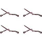 Mytee Products Lever Style Snap Binders 5/16" - 3/8" G70 Chain Binder 5400 Lbs Working Load Limit | Lever Chain Binders for Flatbed Truck Trailer (4 Pack)