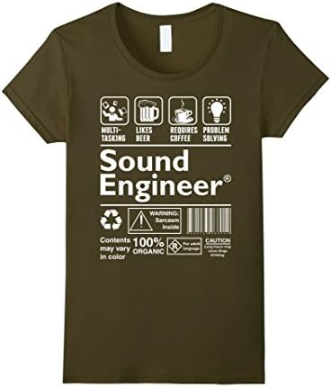 Sound Engineer TShirt - Female XL - Olive