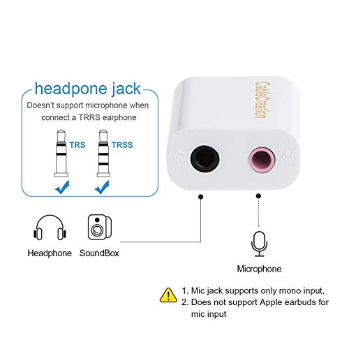 2 Adapter+CableCreation+External+Headset+Microphone