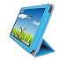 iShoppingdeals - for Trio Stealth 10.1" Tablet (Not for Model G2, G4, HD Elite, Pro) Folding Folio Skin Cover Case, Deep Sky Blue