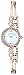 Anne Klein Women's AK/1690TRST Premium Crystal-Accented Rose Gold-Tone Bangle Watch and Bracelet Set