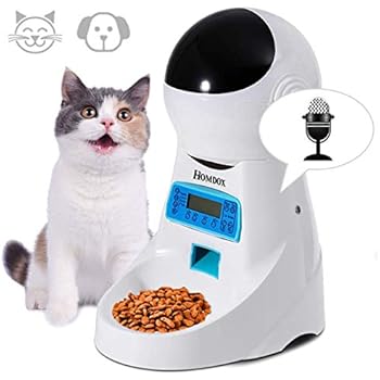 Amazon Com Homdox Automatic Cat Feeder Pet Food Dispenser For