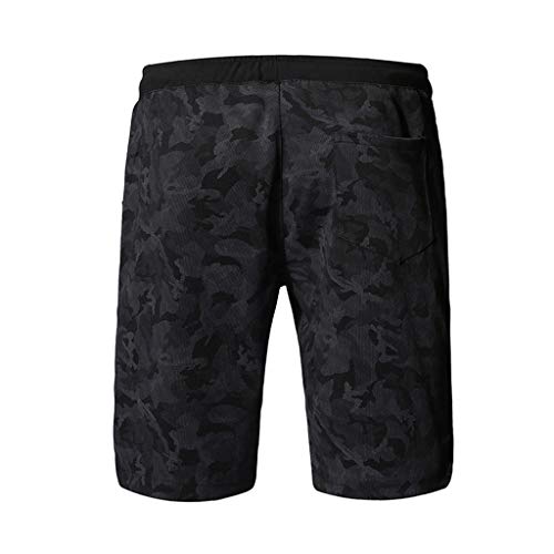 Allywit Mens Printed Camouflage Quick Dry Beachwear Drawstring Sports Running Shorts - Thumbnail 7