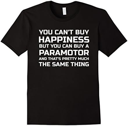 Men's Paramotoring T Shirt for People who Paramotor Large Black