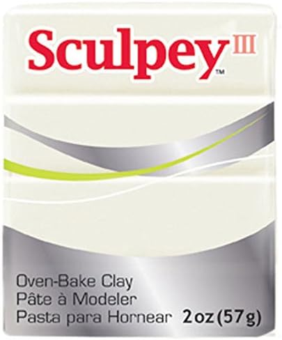 Oven Bake Modeling Clay in Pearl by Sculpey III (2 oz)