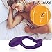 Vibrating Cock Ring Couples Vibrator with 10 Powerful Vibration Modes, Waterproof Multifunctional G Spot Vibe Nipple Massager Rechargeable Penis Vibrator Perineum Stimulator for Man Couples Play